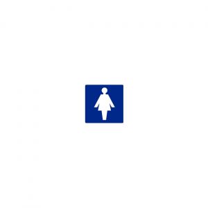 Pictogram Sticker Dames 100x100mm