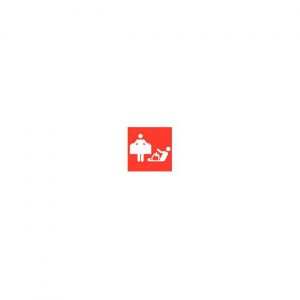 Pictogram Sticker Branddeken 150x150mm