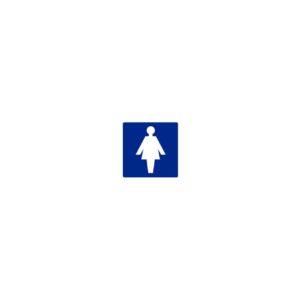 Pictogram Sticker Dames 100x100mm