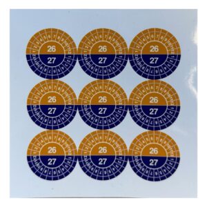 Pictogram Stickervel Controle 2026/2027 30 Mm (9 Stuks)