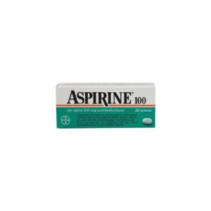 Bayer Aspirine Tabletten 100 Mg (20 Stuks)