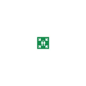 Pictogram Sticker Verzamelplaats 200x200mm