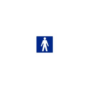 Pictogram Sticker Heren 100x100mm