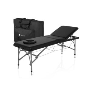 ZenGrowth Massagebank Athlete 3-delig Zwart