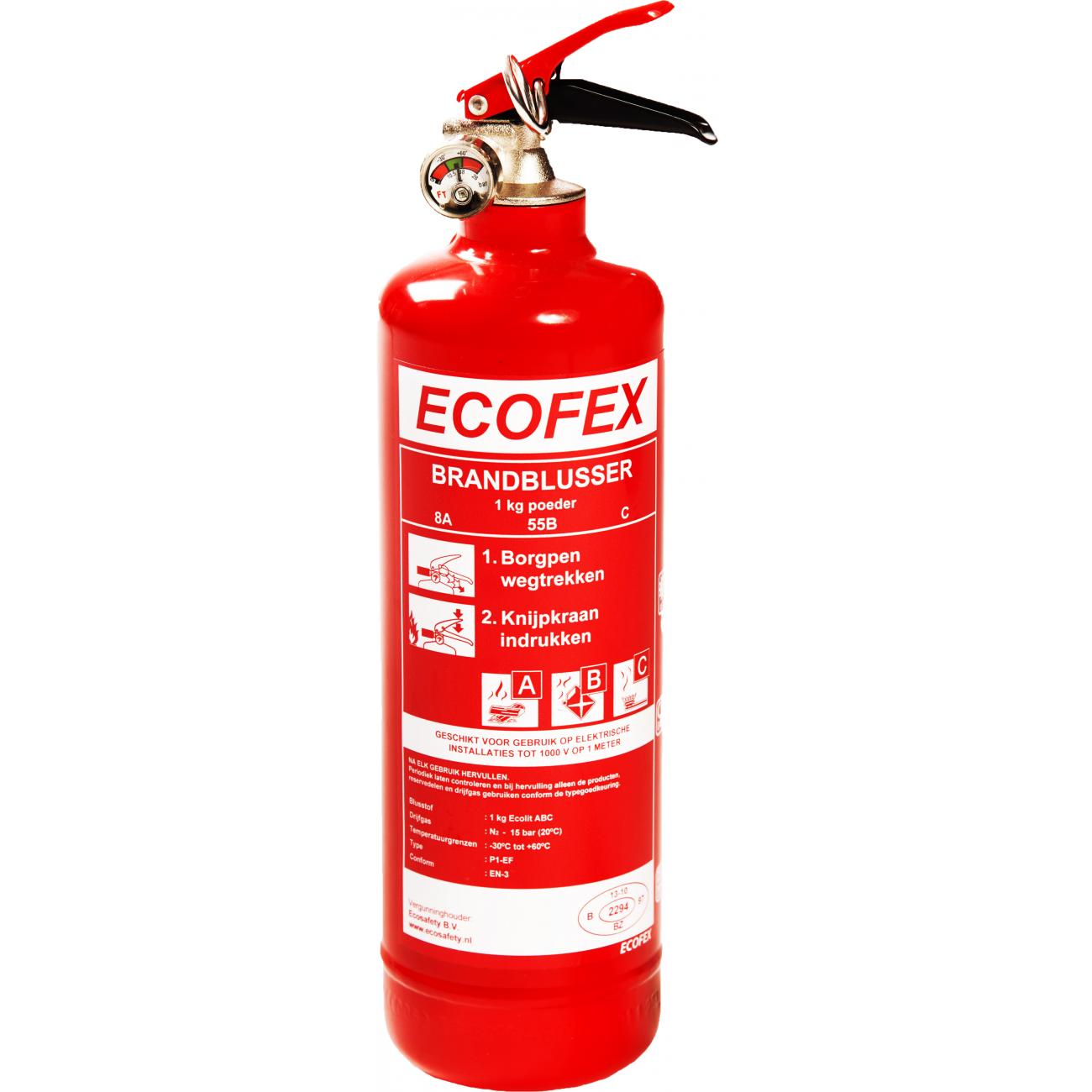Poederblusser Ecofex 1 kg