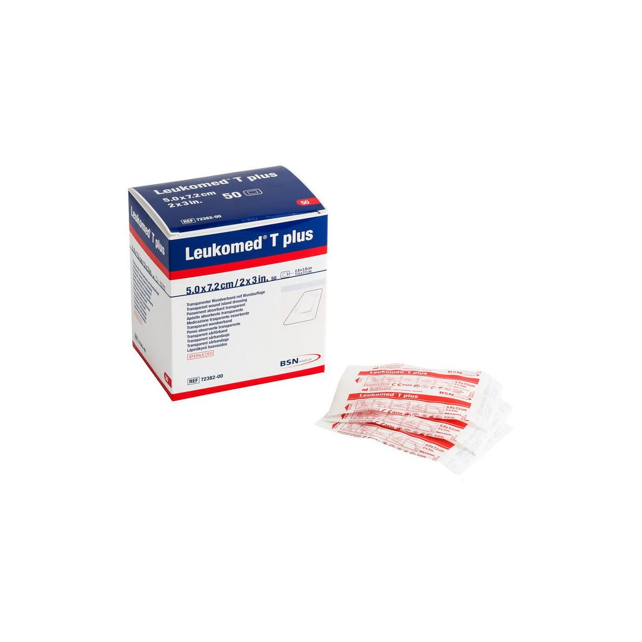 Leukomed T plus eilandpleister 7,2 x 5 cm (doos)