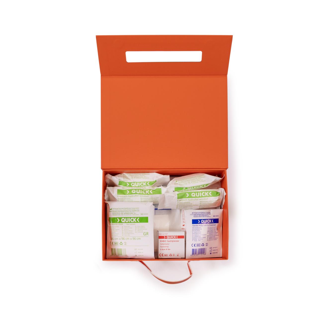 Quick Green Verbandtrommel klein FSC karton oranje B vulling - Afbeelding 5