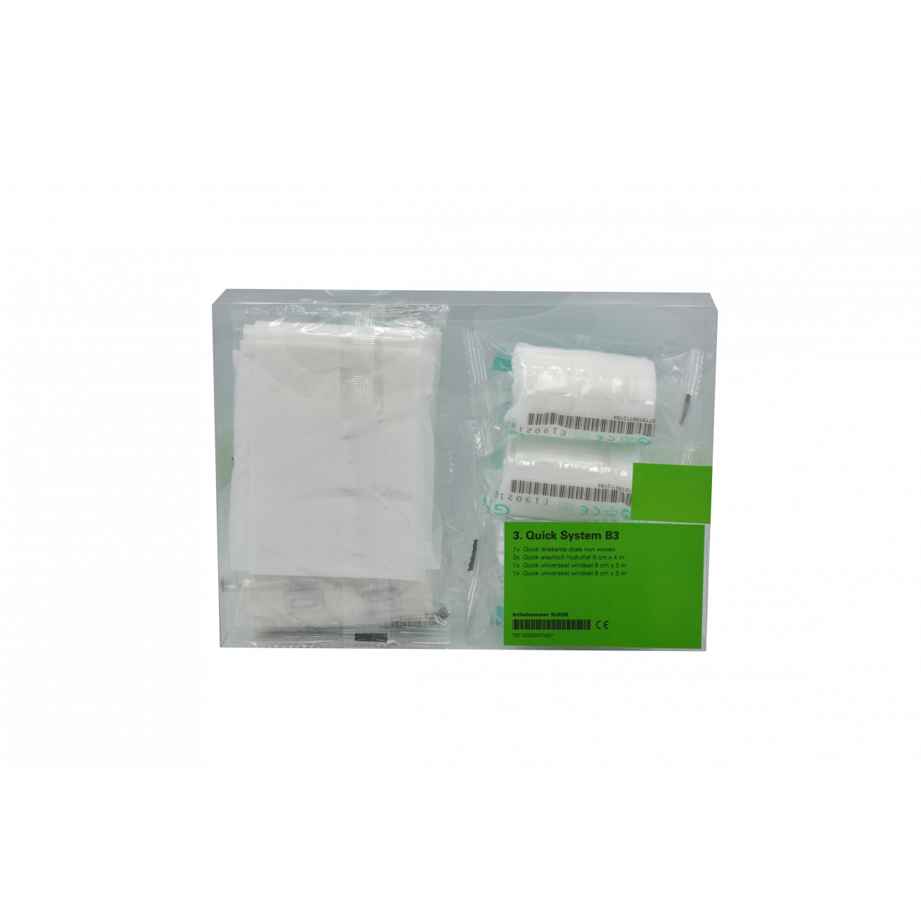 Quick System module B3 groen t.b.v. verbandkoffer KL8222 - Afbeelding 2